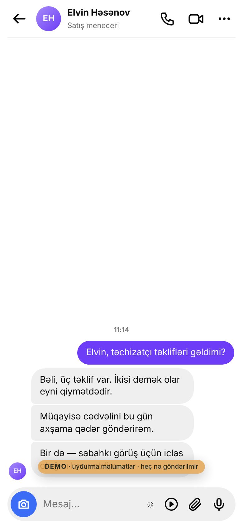 Baş Ofis — işçi idarəetmə sistemi — Komanda çatı — Instagram üslubunda